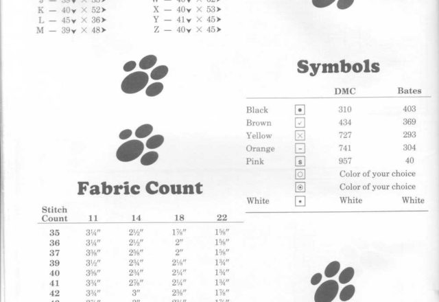 Cross stitch alphabet with Cat Garfield (2)