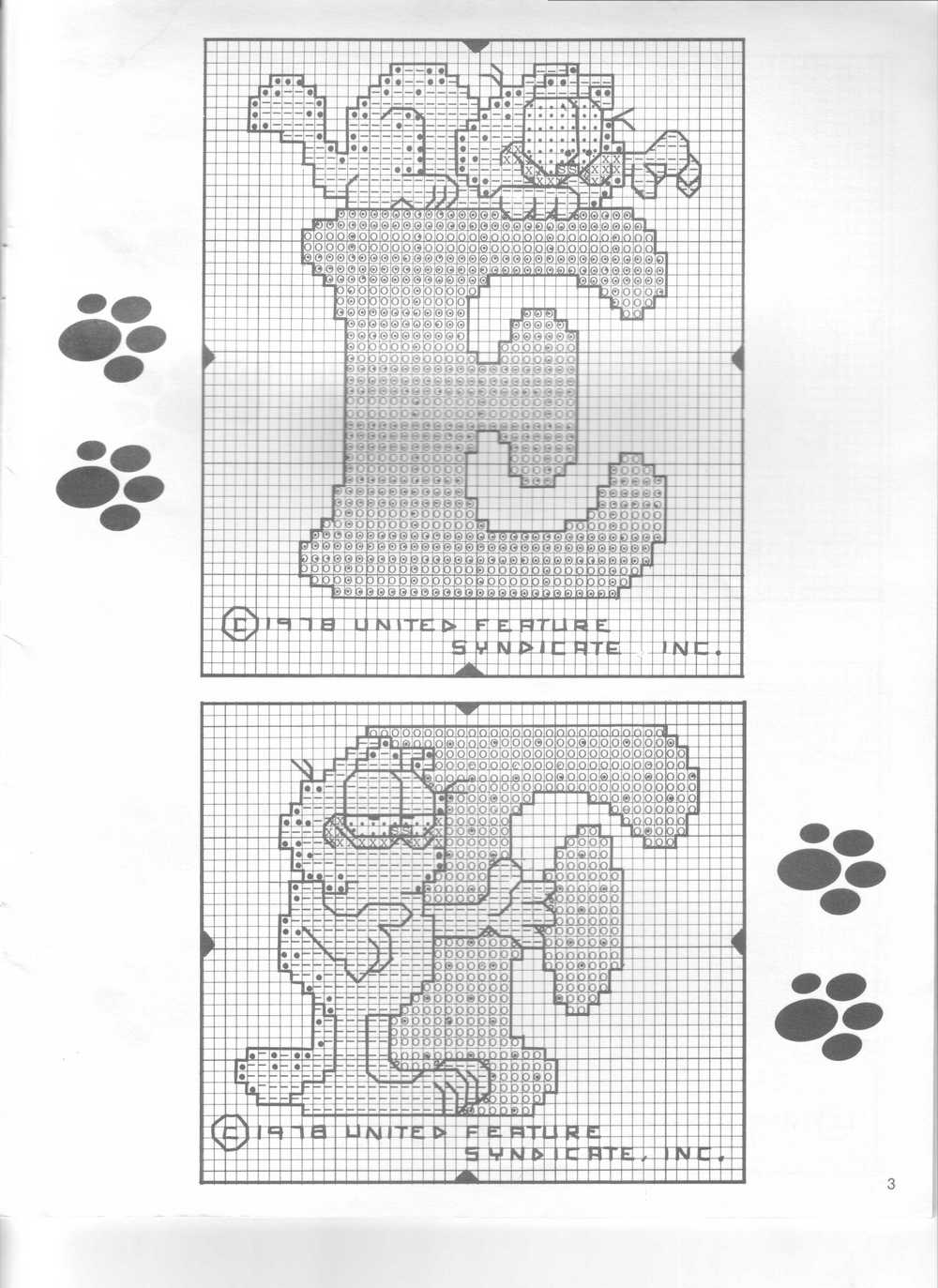 Cross stitch alphabet with Cat Garfield (5)