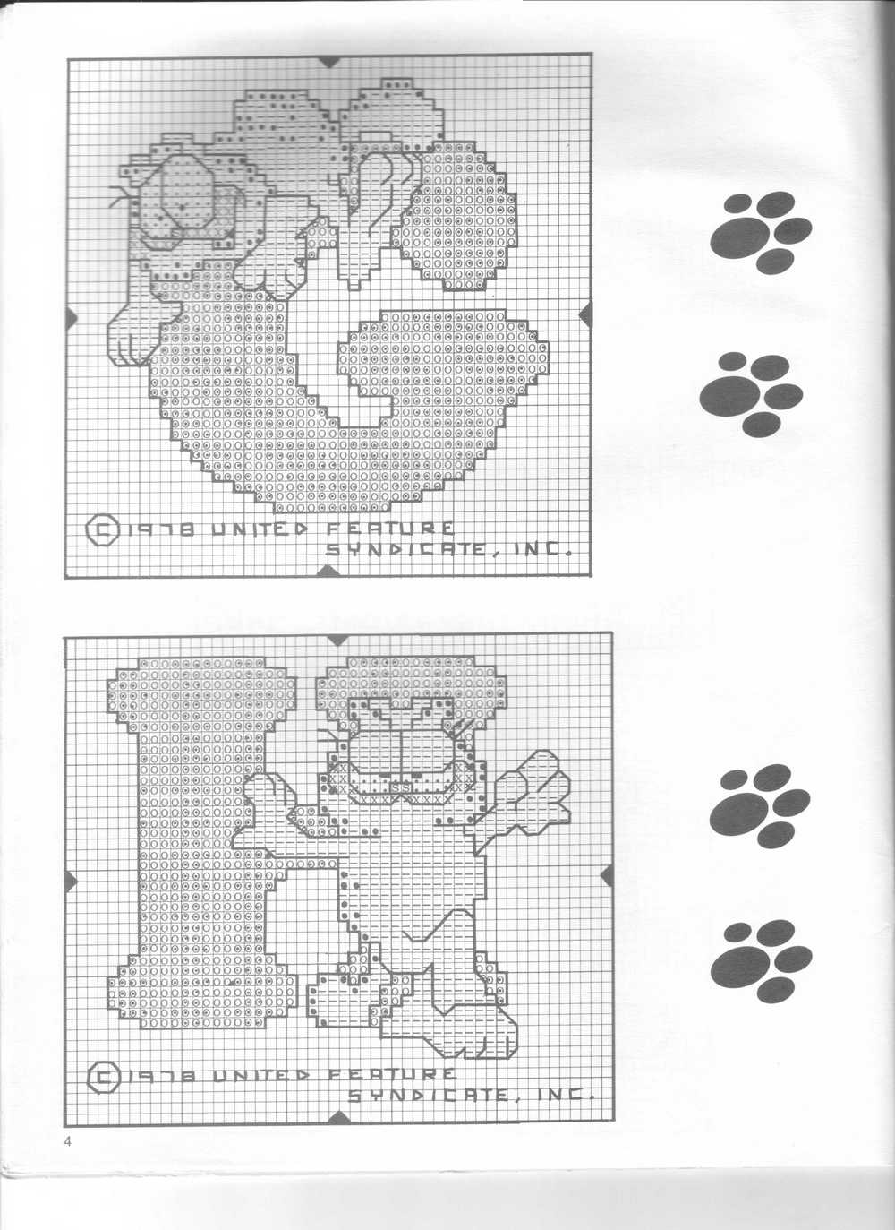 Cross stitch alphabet with Cat Garfield (6)