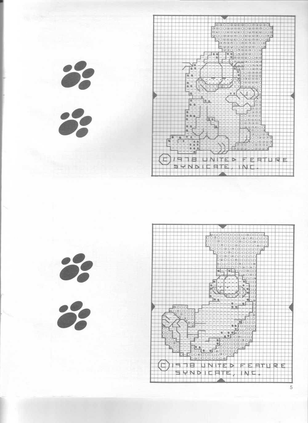Cross stitch alphabet with Cat Garfield (8)