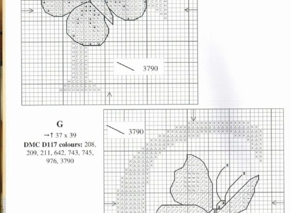 Cross stitch alphabet with butterflies (4)