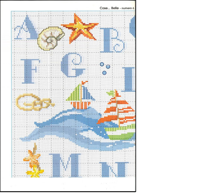 Cross stitch alphabet with sea (1)