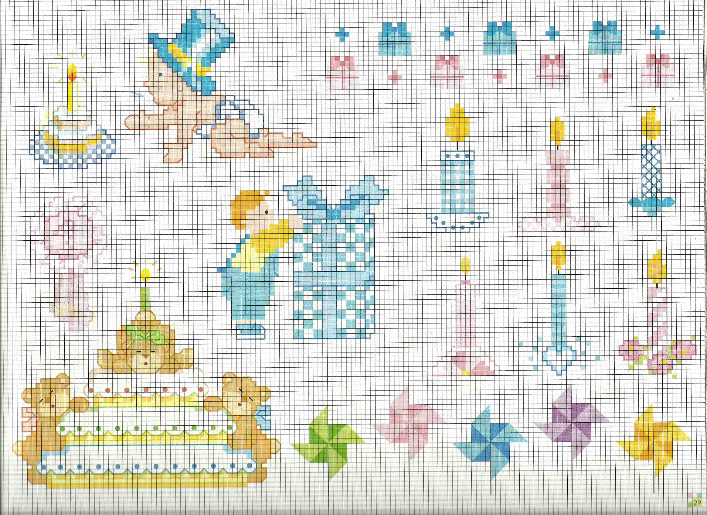Cross stitch baby blanket cot sheets my first birthday
