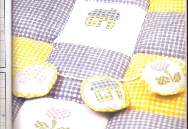 Cross stitch baby blanket patchwork (1)