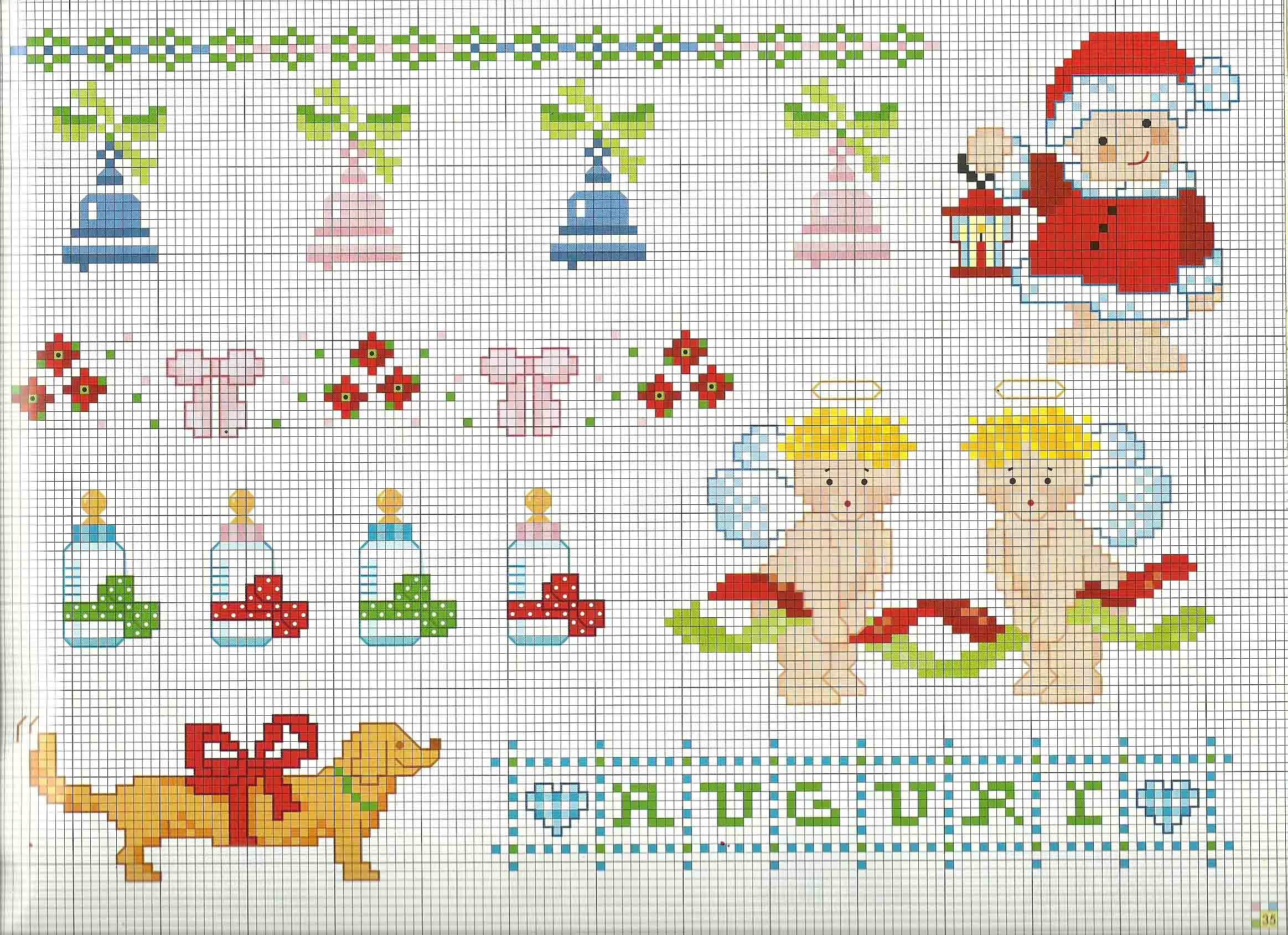 Cross stitch baby patterns Christmas