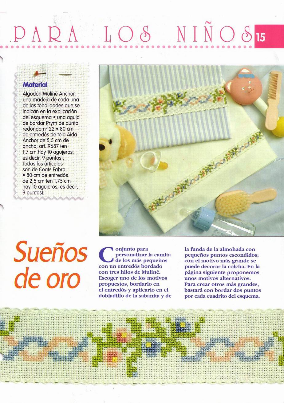 Cross stitch borders for baby set (1)