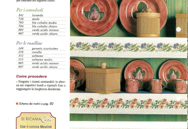 Cross stitch borders with cherries and flowers (1)