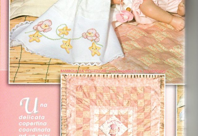 Cross stitch cot sheet stars and birds (2)