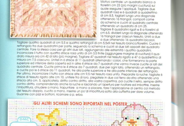Cross stitch cot sheet stars and birds (3)