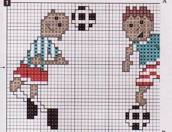 Cross stitch cot sheets with football players (2)