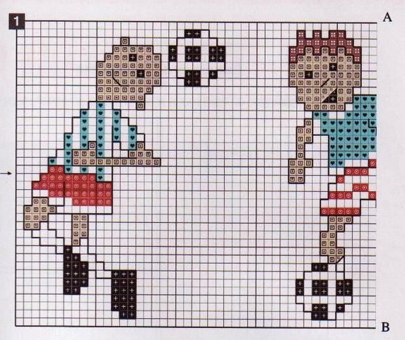 Cross stitch cot sheets with football players (2)
