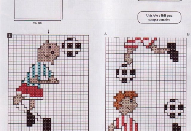 Cross stitch cot sheets with football players (5)