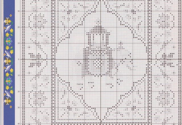 Cross stitch cushion with Indian elephant (3)