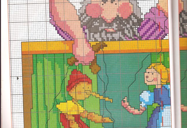 Cross stitch cushions with Pinocchio characters (8)