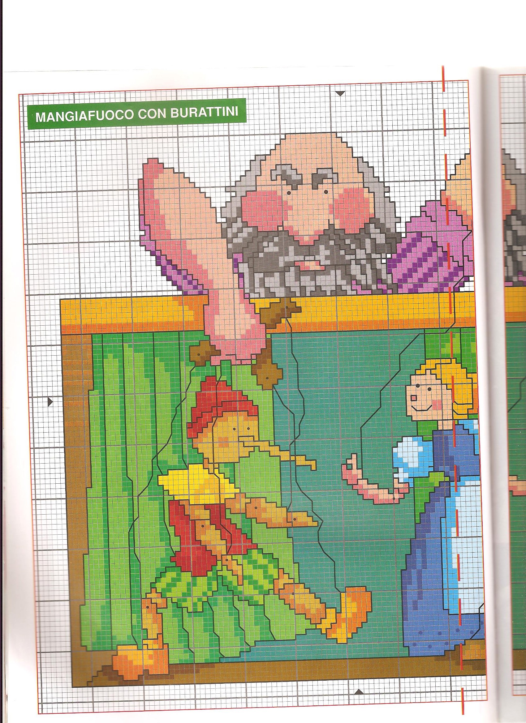 Cross stitch cushions with Pinocchio characters (8)