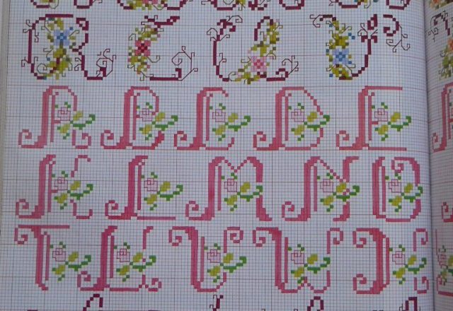 Cross stitch floral alphabet (1)
