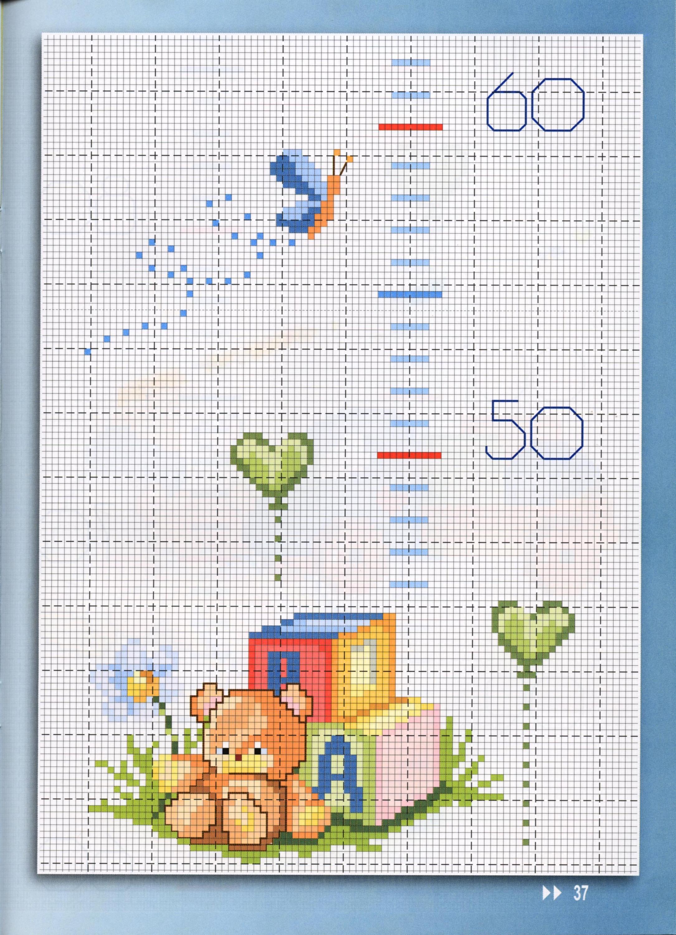 Cross stitch height chart with baby toys (1)