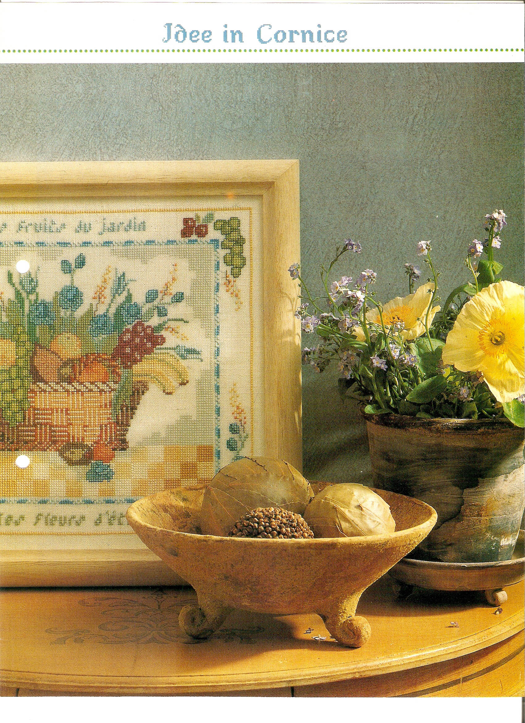 Cross stitch home painting with fruit (2)