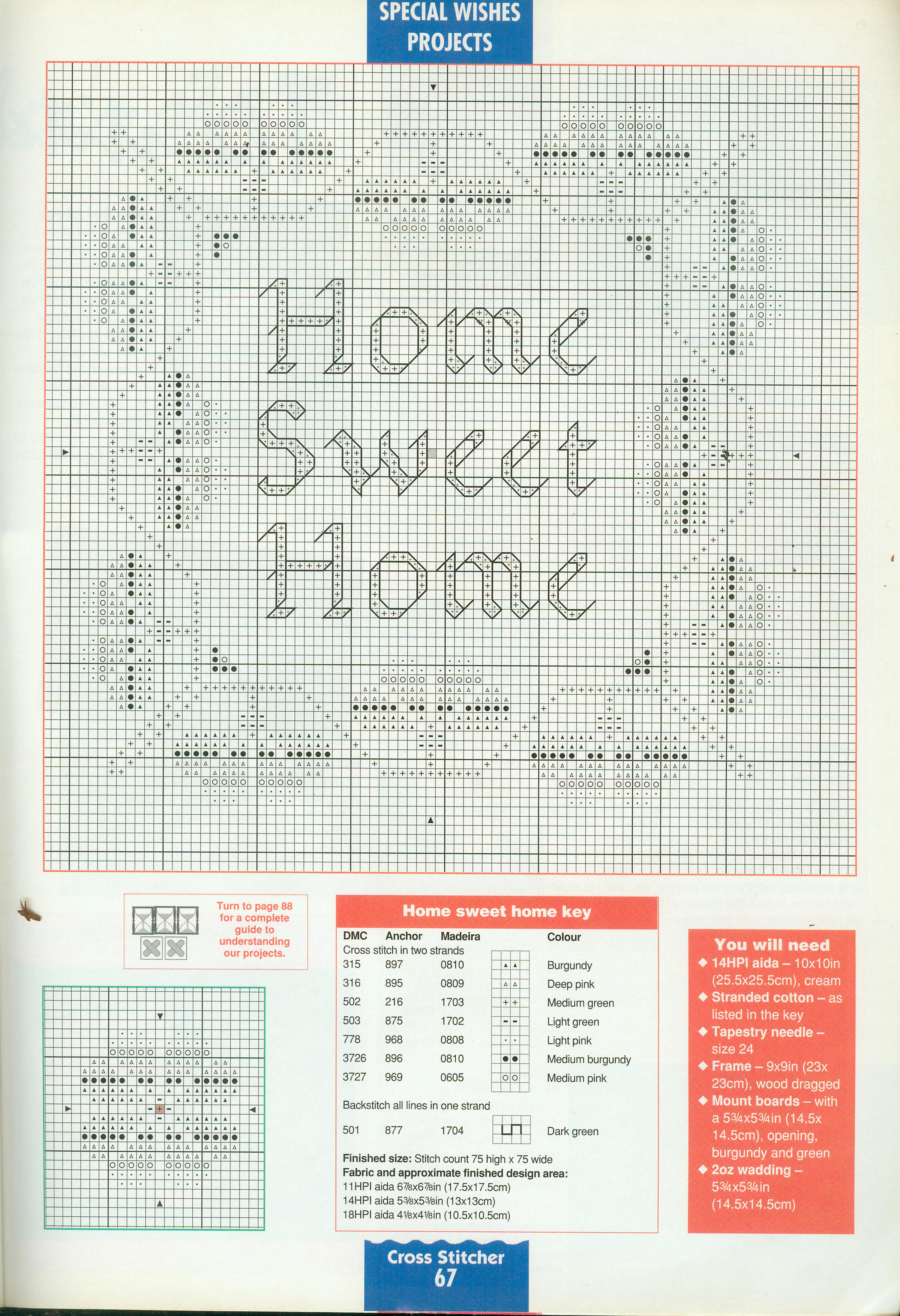 Cross stitch home sweet home picture beautiful (2)