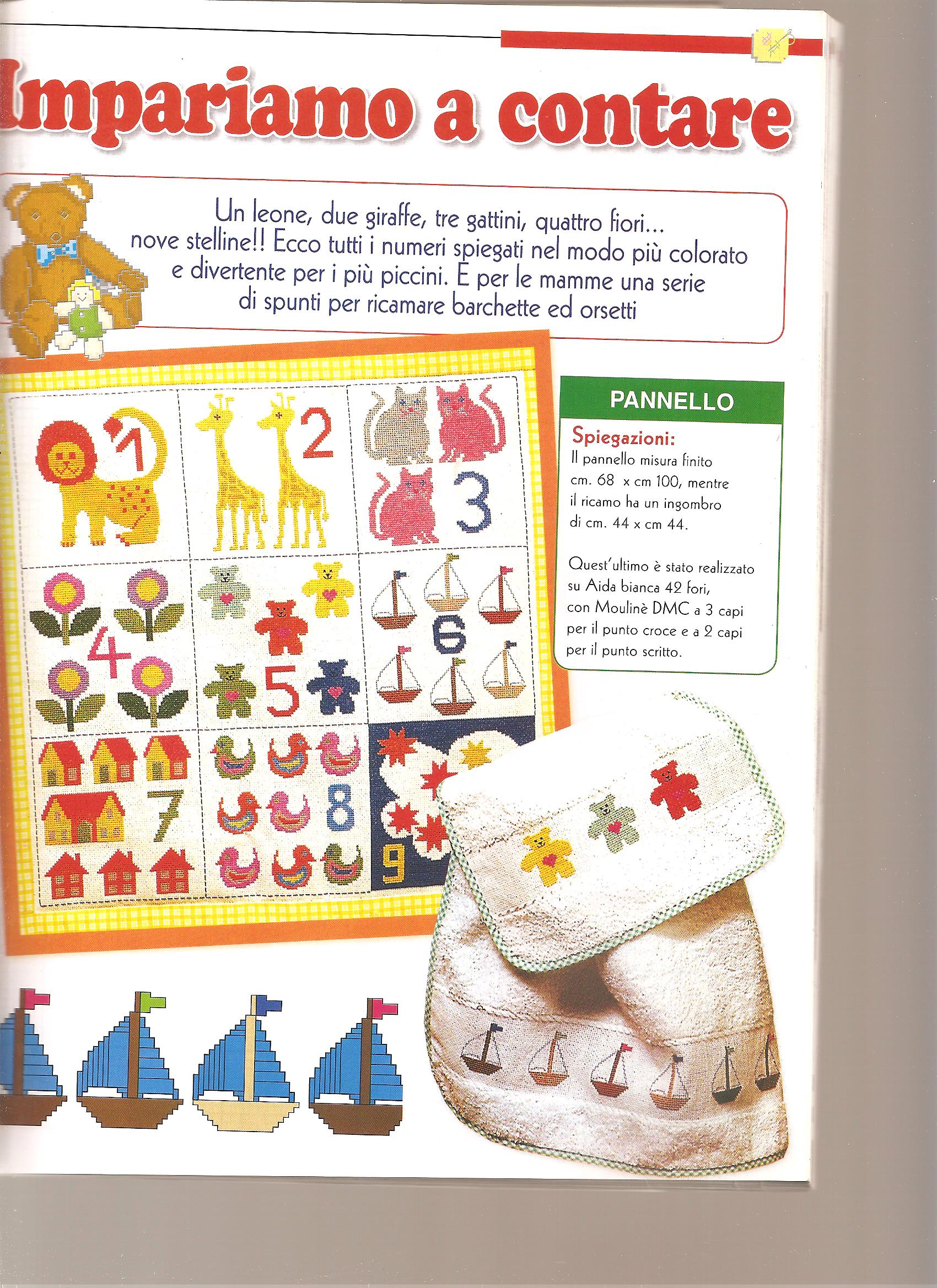 Cross stitch panel let’ s learn to count! (1)