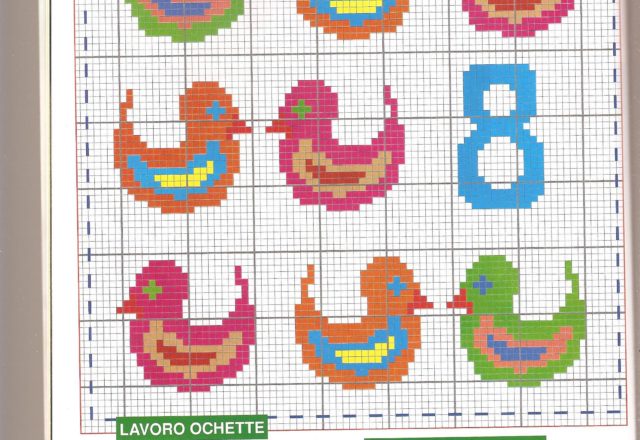 Cross stitch panel let’ s learn to count! (6)