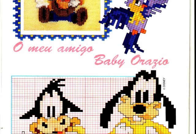 Cross stitch pattern Disney baby Horace Horsecollar