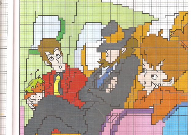 Cross stitch pattern Lupin and Jigen