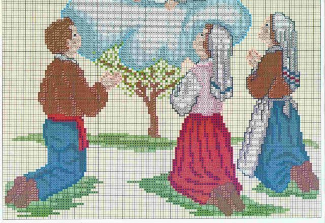 Cross stitch pattern Our Lady of Fatima (3)