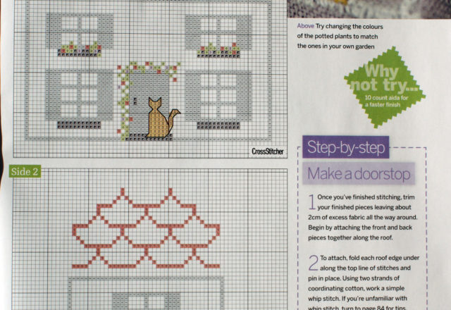 Cross stitch pattern of a house (3)