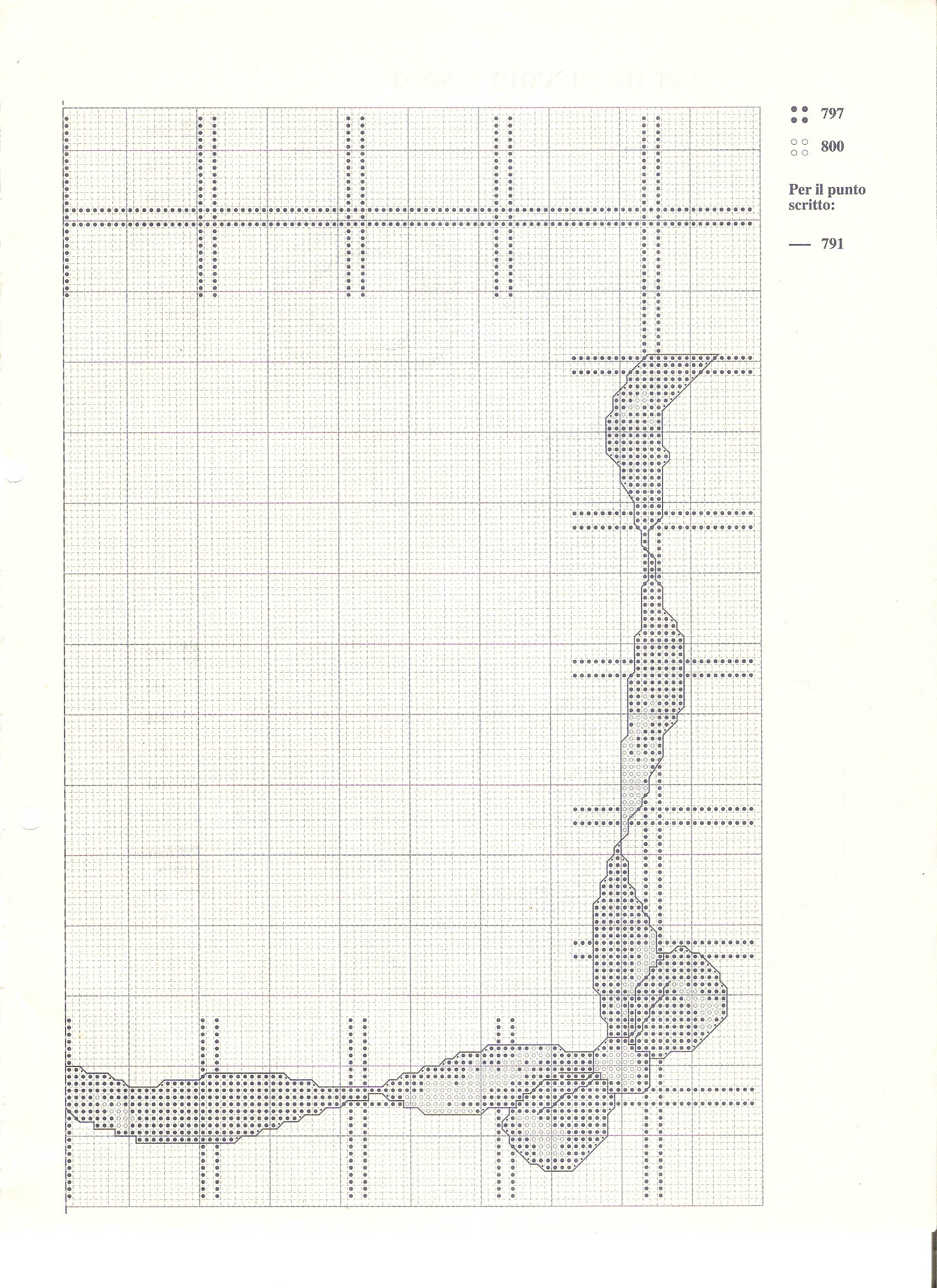 Cross stitch pattern placemat with bows (3)