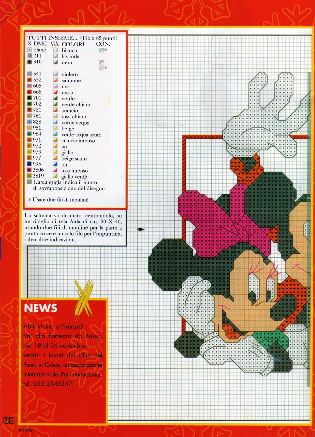 Cross stitch pattern with Disney characters (1)