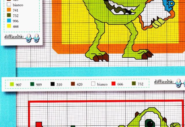 Cross stitch patterns Monsters Inc (2)