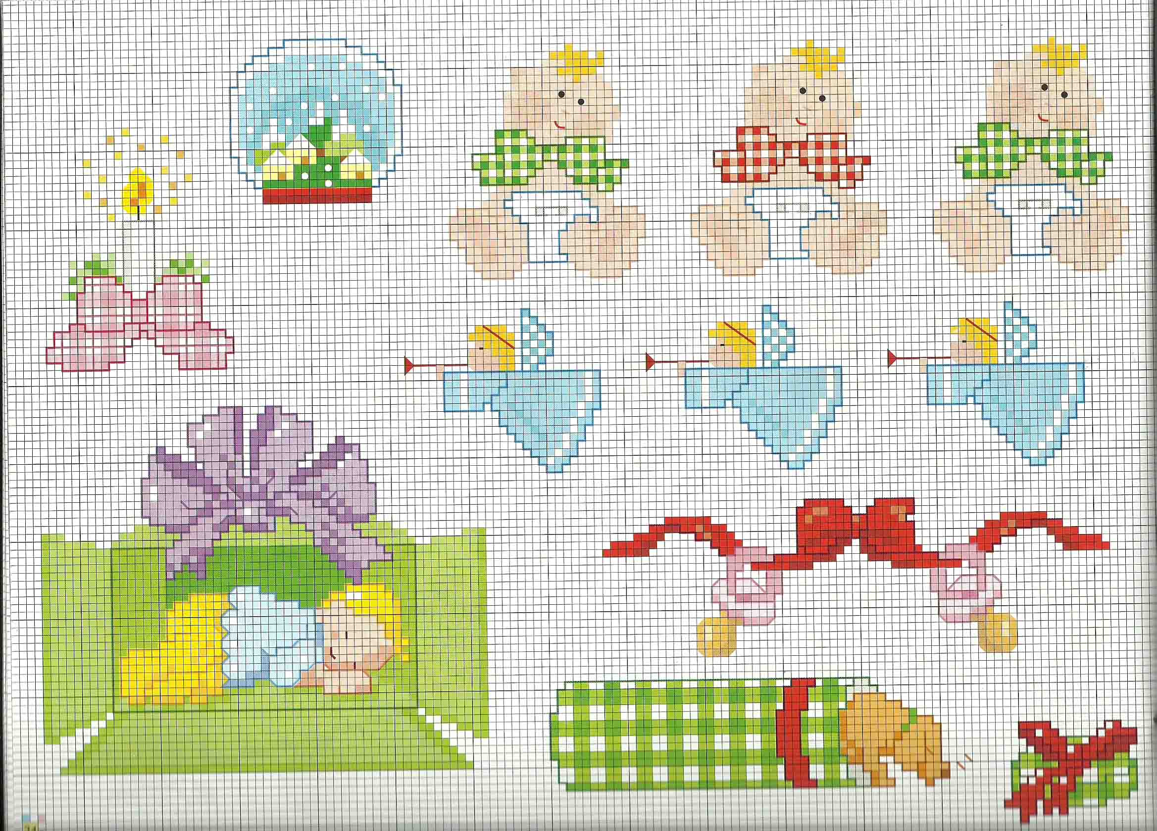 Cross stitch patterns baby blankets my first Christmas