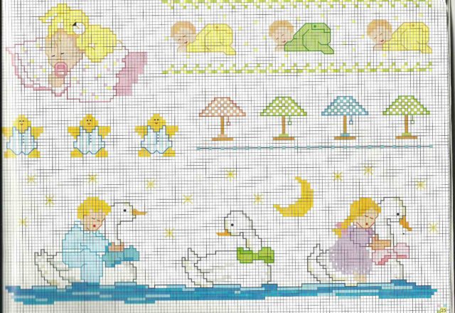 Cross stitch patterns for baby blanket cot sheets the sleep