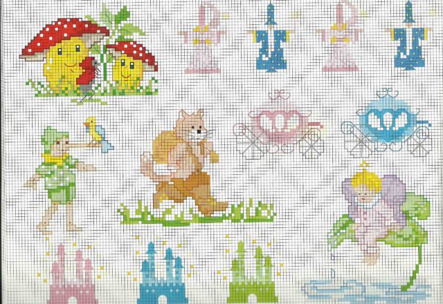 Cross stitch patterns for baby blanket the magic