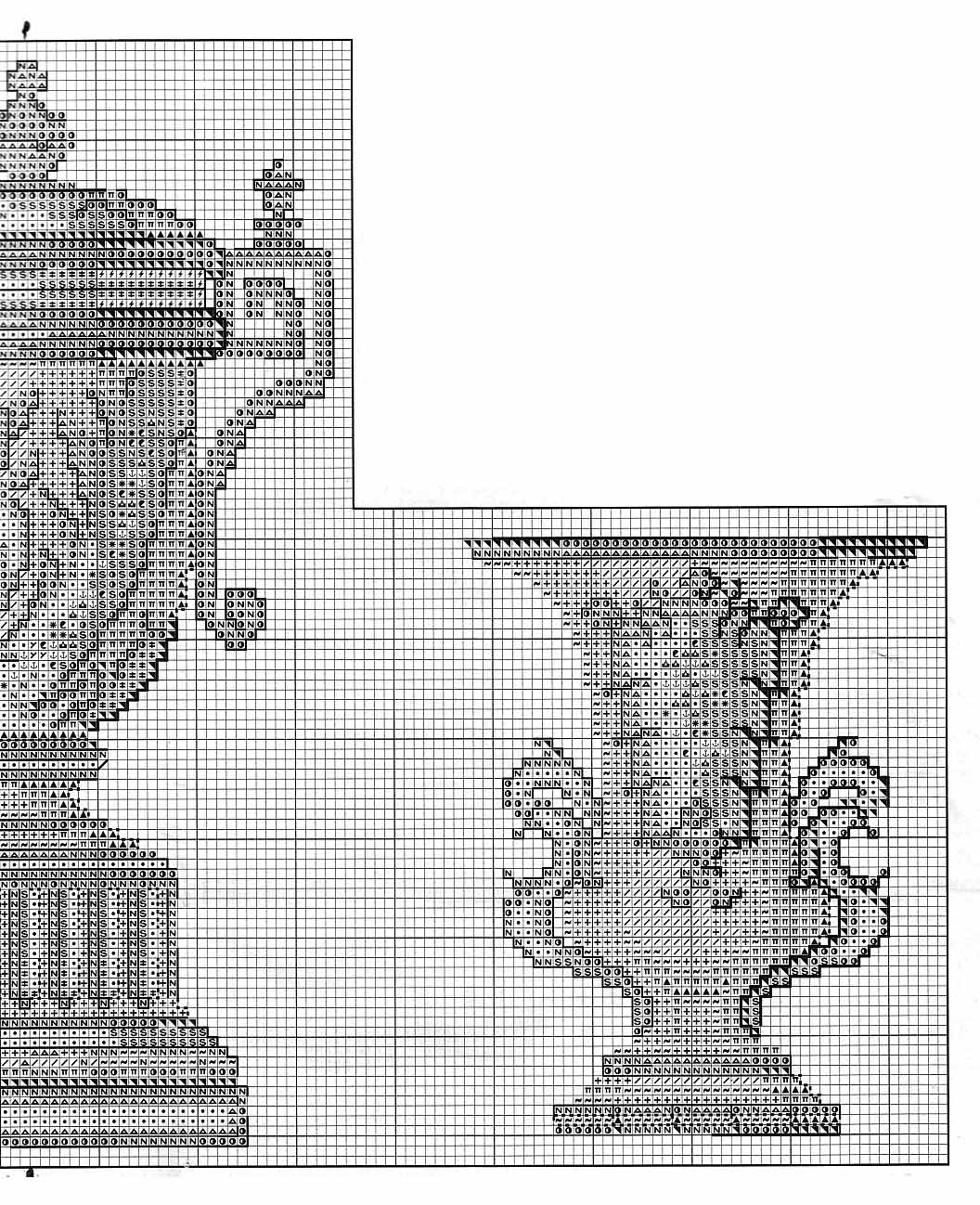 Cross stitch picture with porcelain vases (3)