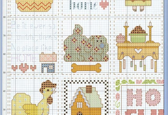 Cross stitch sampler for home (2)