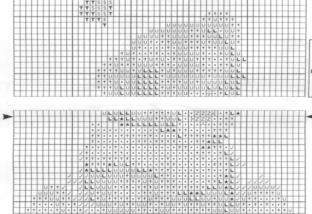 Cross stitch teddy bear with pillow and small hearts (3)