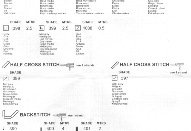 Cross stitch teddy bear with pillow and small hearts (4)