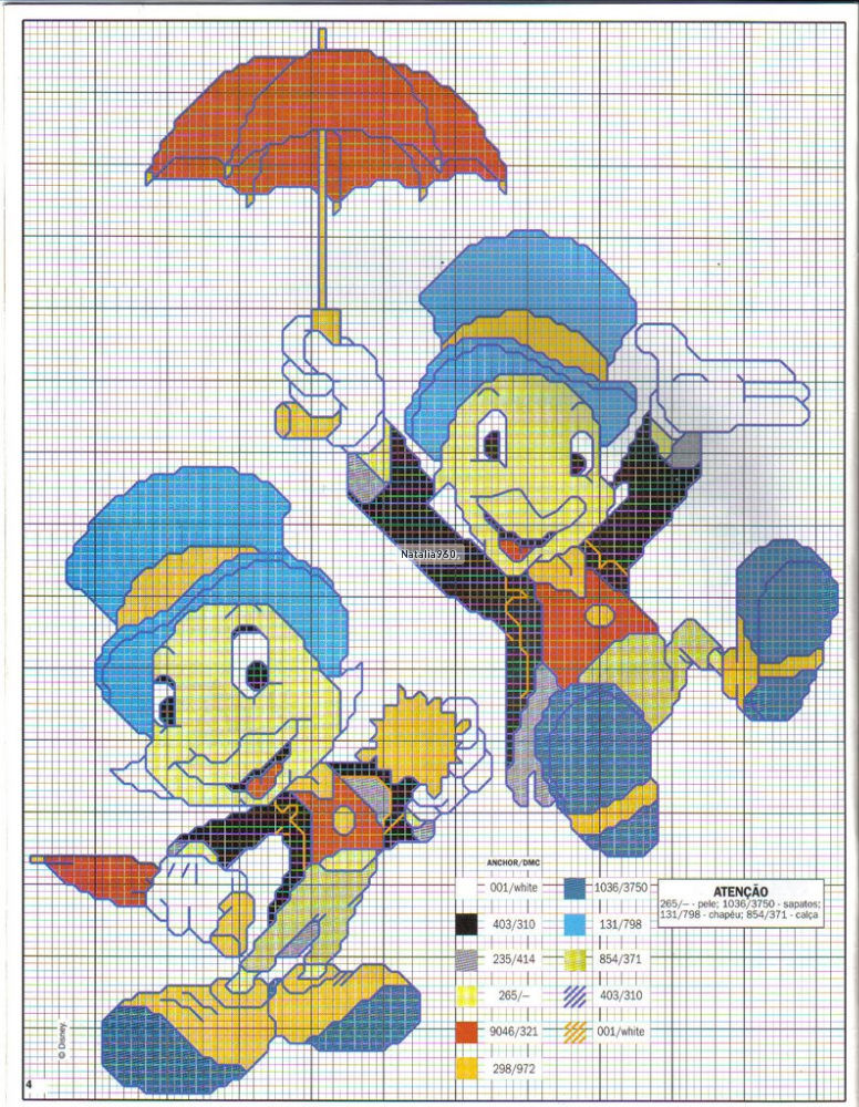 Cross stitch various Disney characters (8)