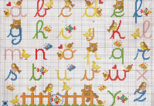 Cursive alphabet lowercase