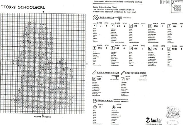 Cute female teddy bear with handbag free cross stitch patterns (3)