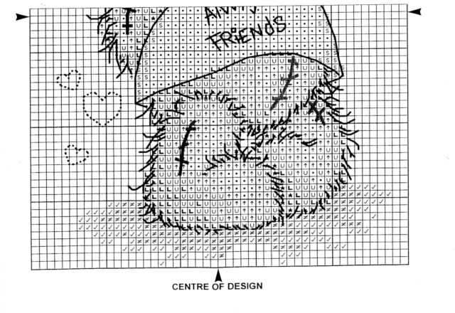 Cute teddy bear with t-shirt always friends free cross stitch patterns (5)