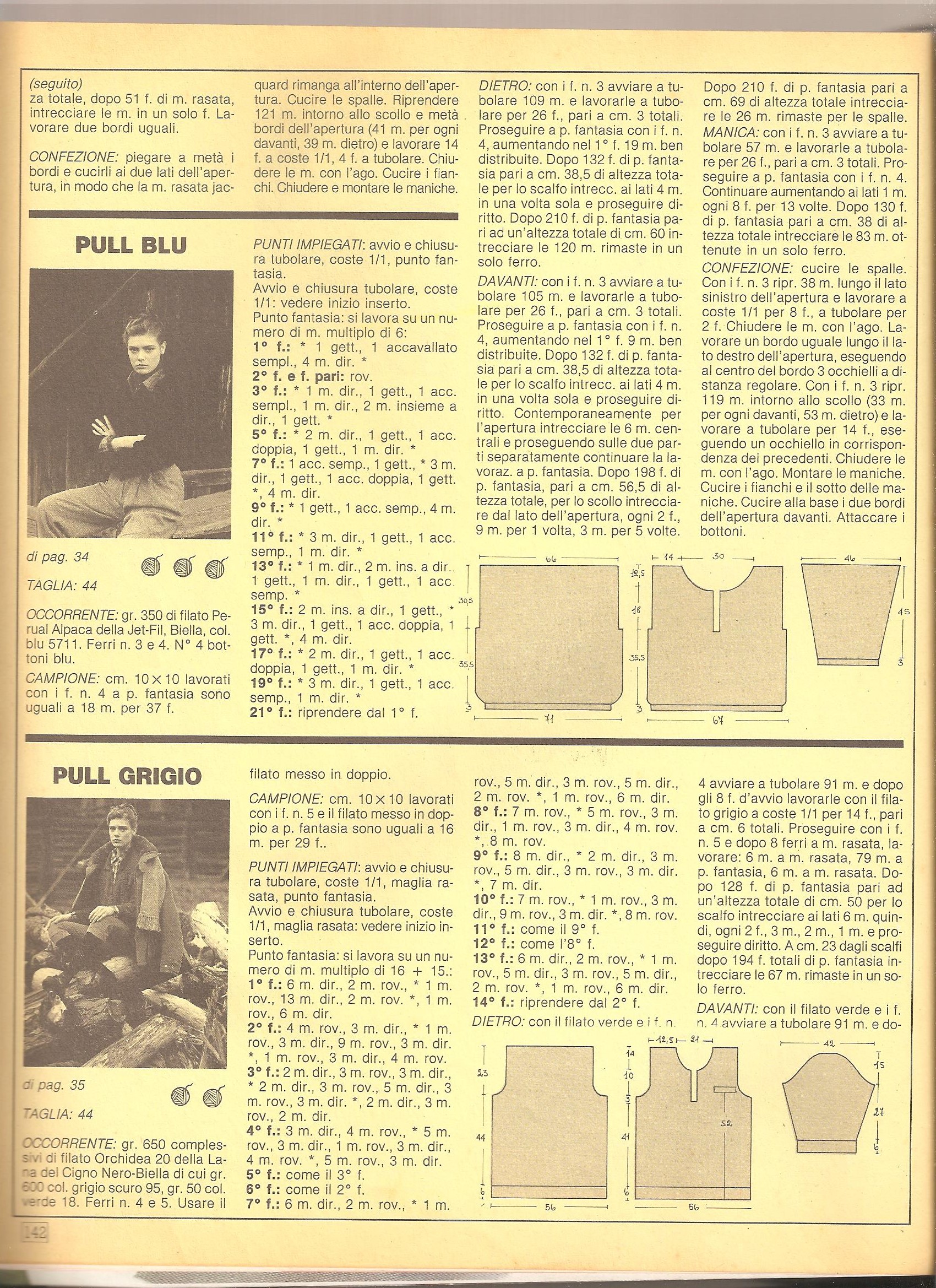 Dark gray knit pull woman knitting pattern (2)