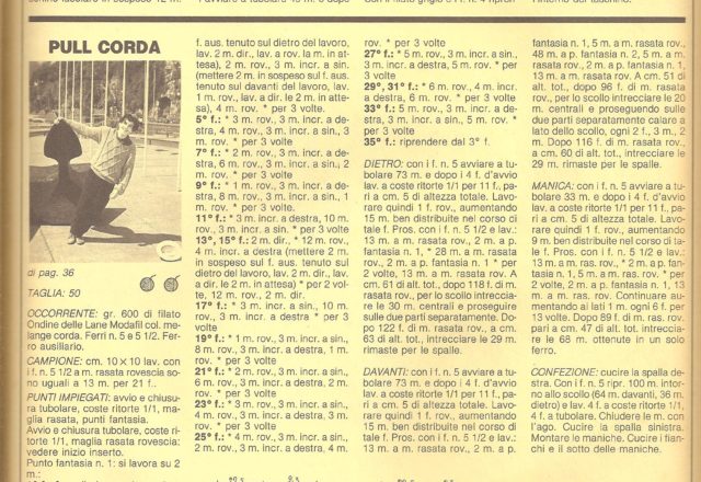 Dark gray knit pull woman knitting pattern (3)