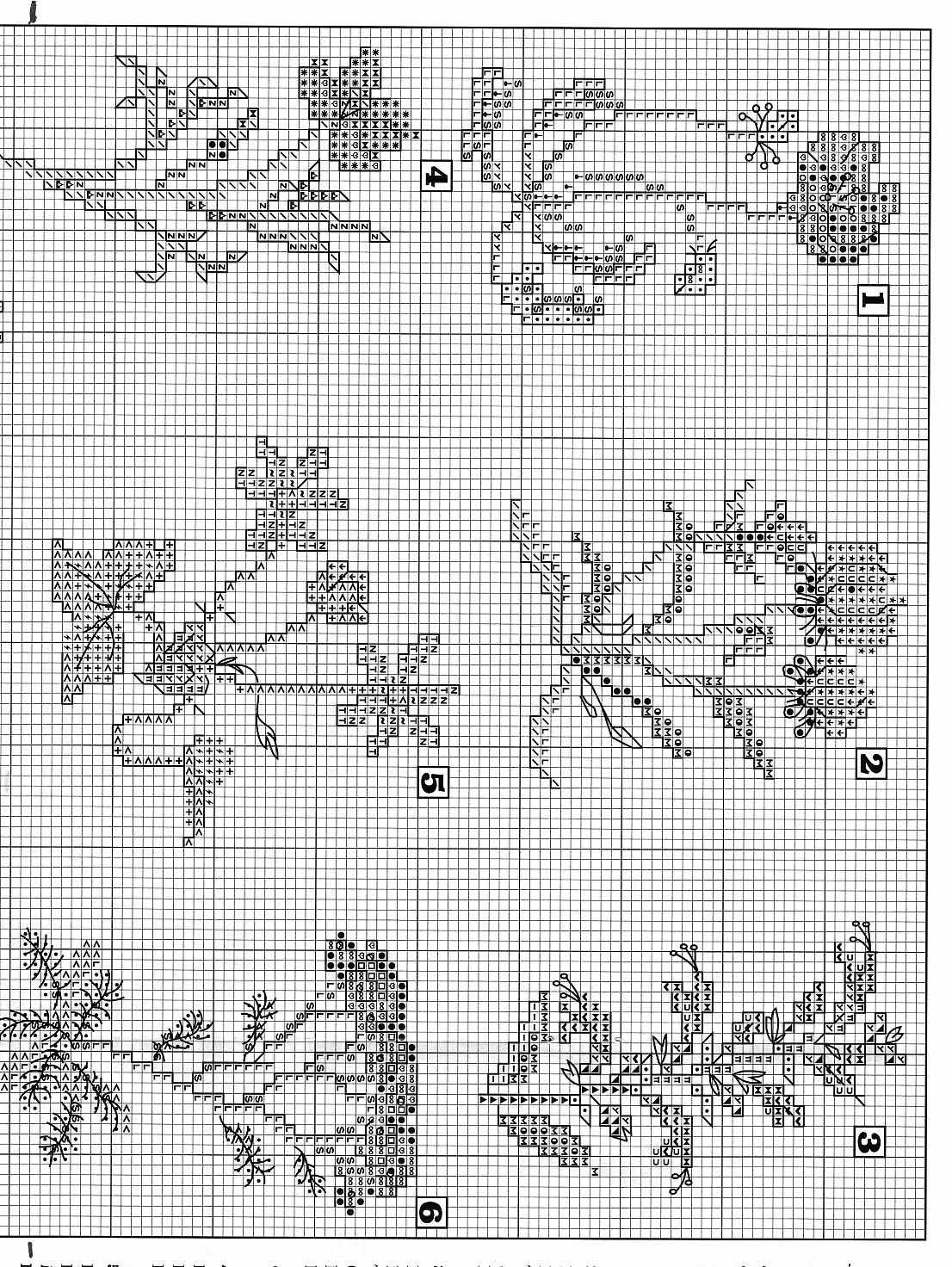 Different berries blackberries cross stitch pattern (3)