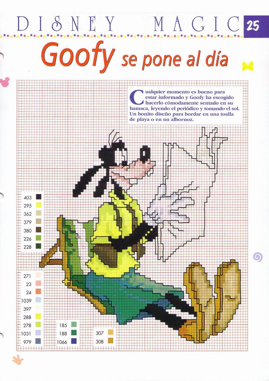 Disney Goofy reading a newspaper