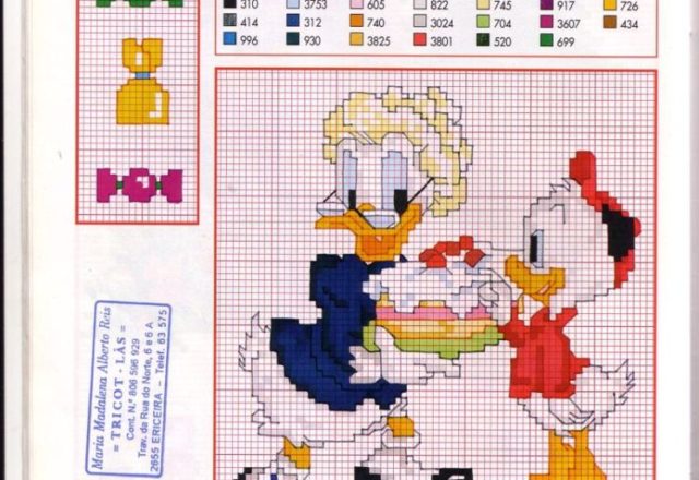 Disney Grandma Duck and grandsons