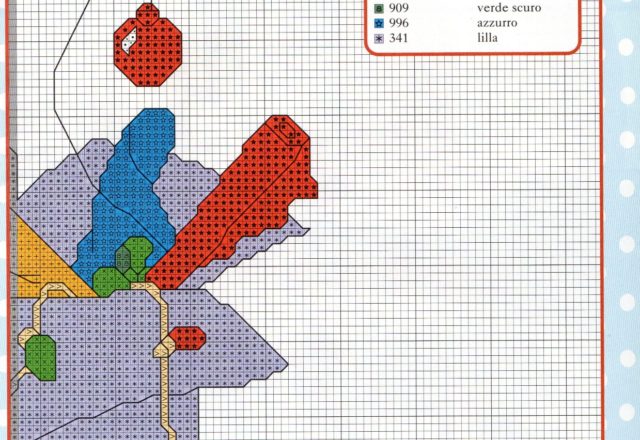 Disney Pluto cross stitch pattern Christmas cushion (2)