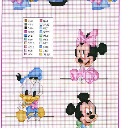 Disney baby Mickey Mouse and Minnie